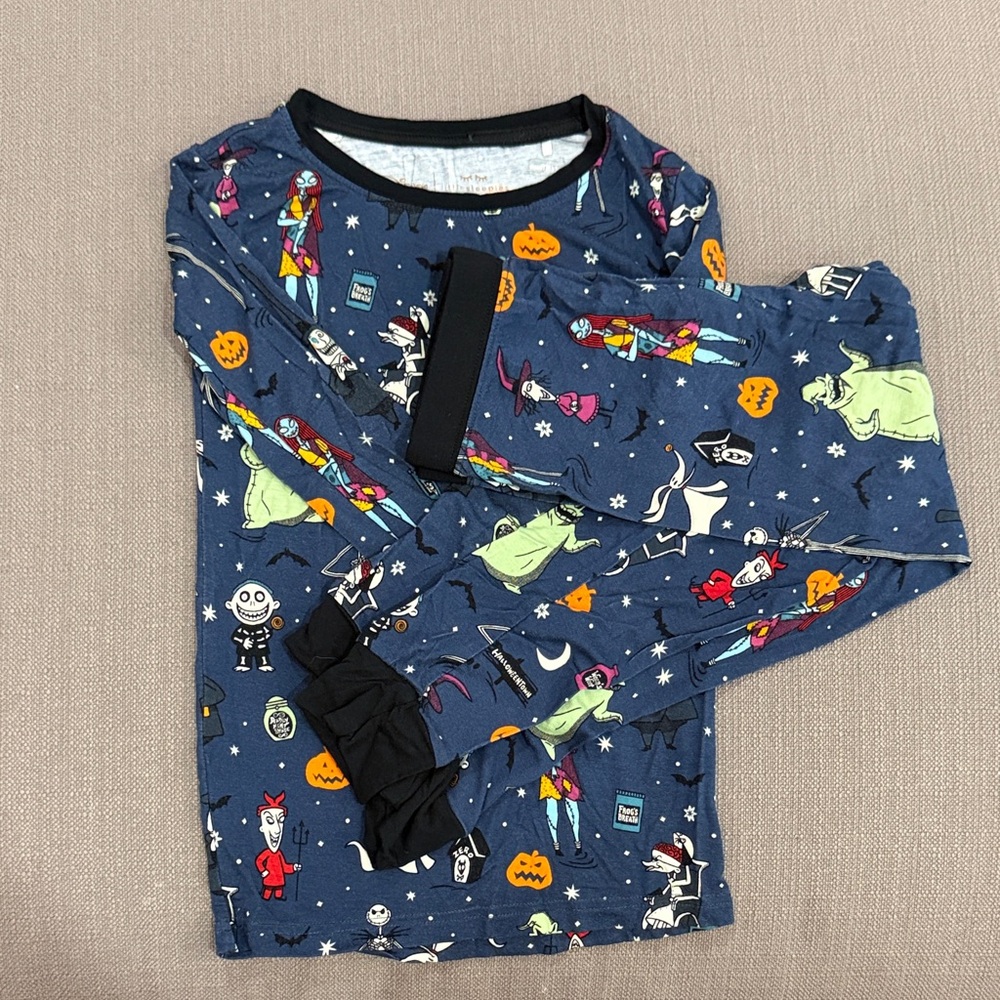 Little Sleepies Nightmare before Christmas bamboo pajamas 5/6